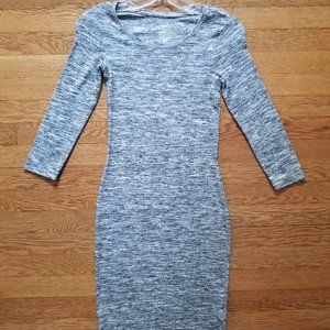 H&M L.O.G.G. Grey Midi Dress